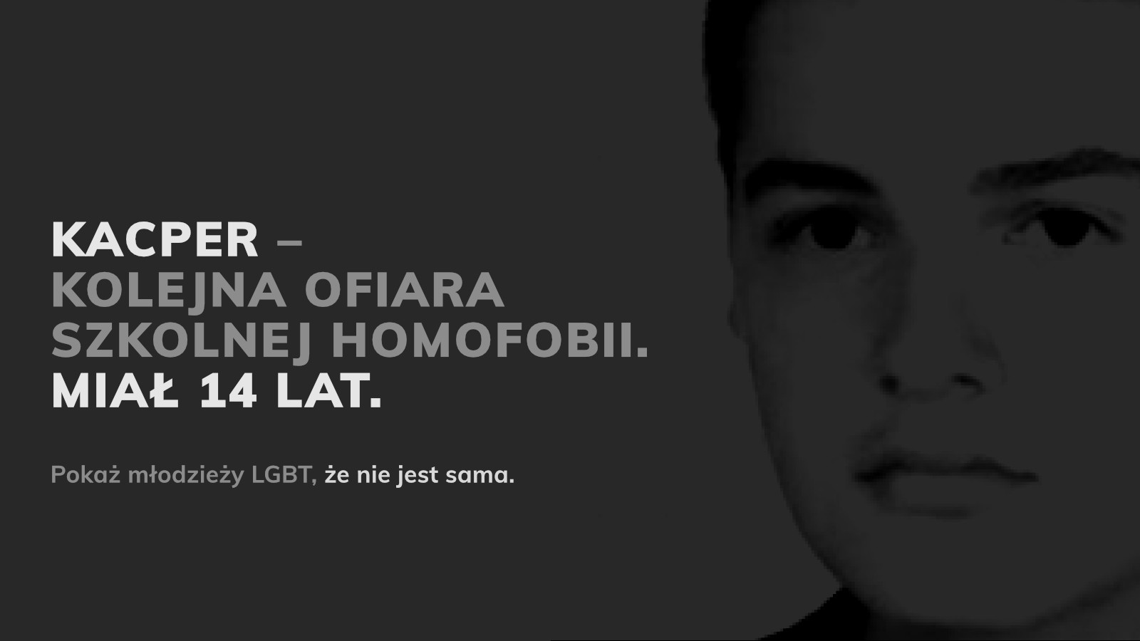 Oświadczenie organizacji społecznych w reakcji na tragiczną śmierć 14-letniego Kacpra z Gorczyna
